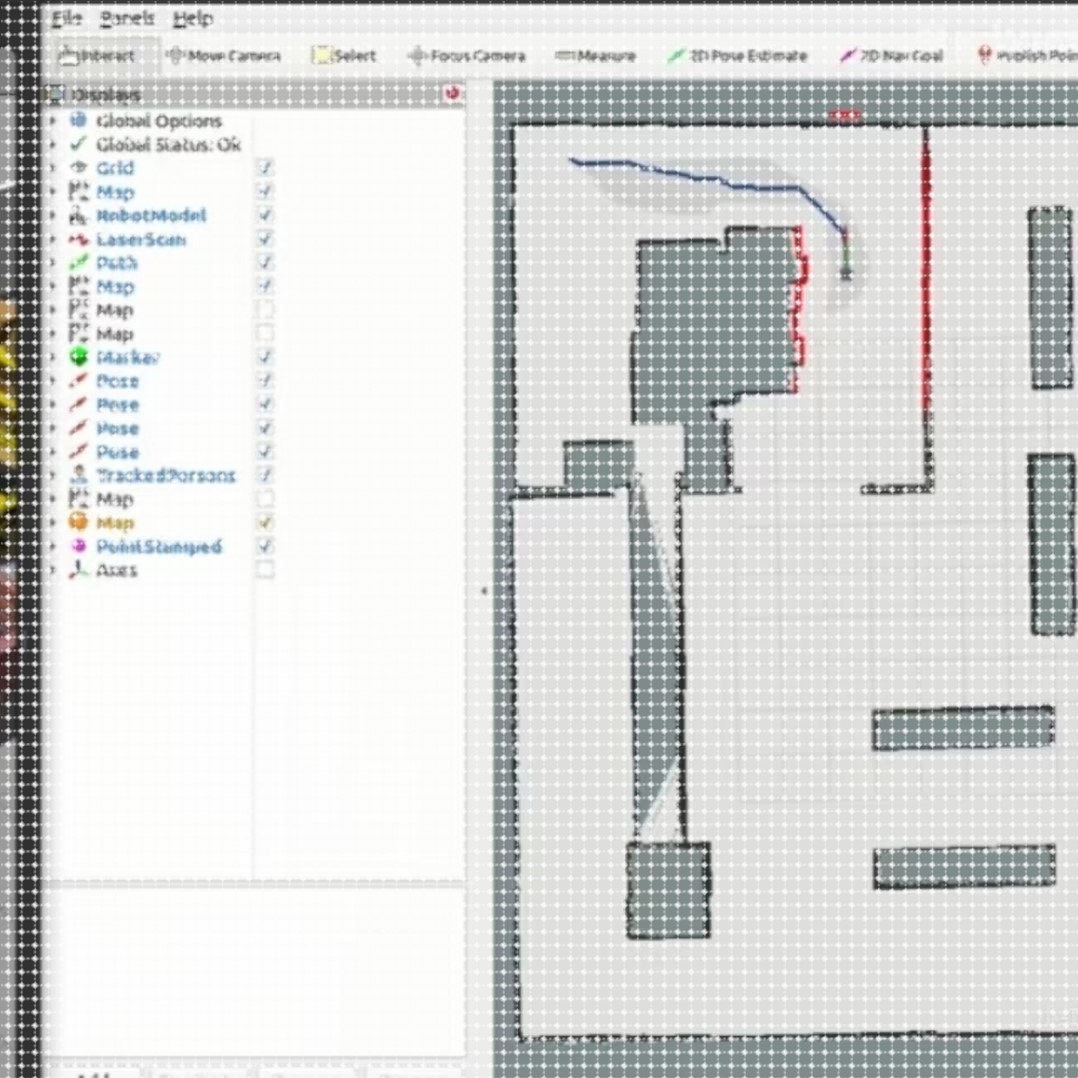rviz可视化导航视觉ros水下机器人slam建图导航gazebo仿真ros仿真