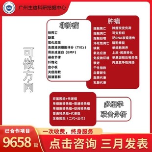 思路方案设计 生信分析tcga geo医学生信科研服务 生信 实验