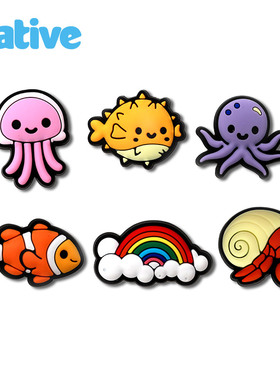 【下架】native洞洞鞋童鞋成鞋花乐乐扣海洋系列潮流搭配时尚配饰