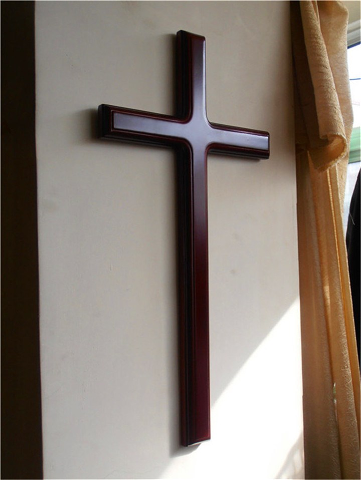 包邮生日礼品橡木十字架55厘米挂墙实木十字架祷告敬拜赞美-封面