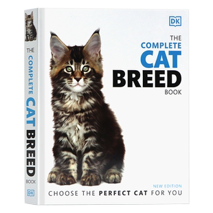 DK百科猫咪完整品种介绍英文原版 The Complete Cat Breed Book 猫猫基本健康实用指南猫特点收录超140个猫猫品种收录介绍精装
