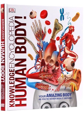 DK人体图解知识百科全书 英文原版 Knowledge Encyclopedia Human Body 3D插图人体指南 人体器官与功能 儿童英语科学科普读物