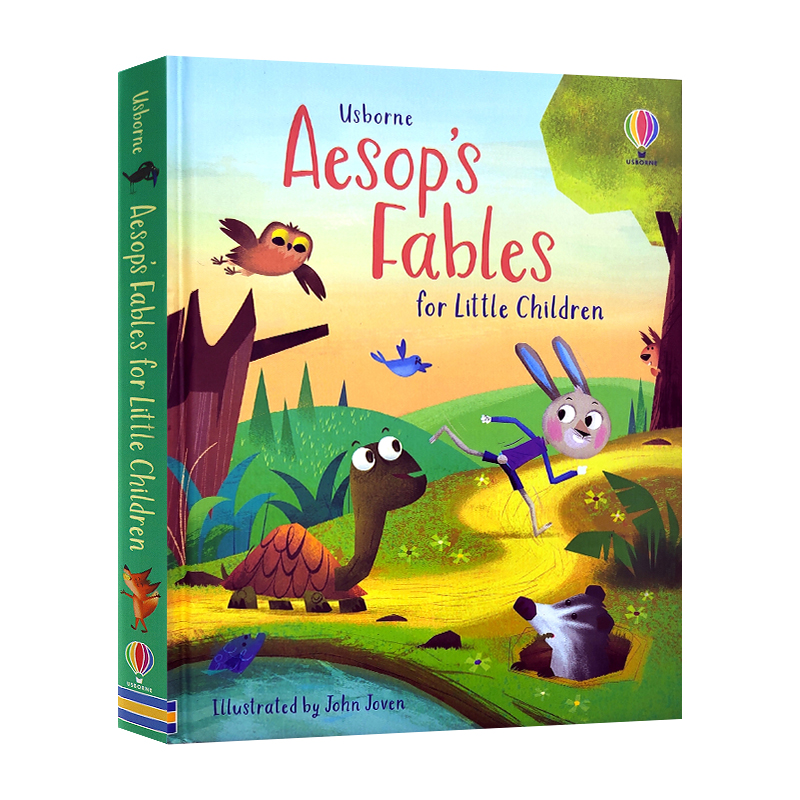 Usborne出品伊索寓言英文原版 Aesop’s Fables for Little Children儿童绘本进口英语书籍性格习惯培养家庭亲子教育-封面