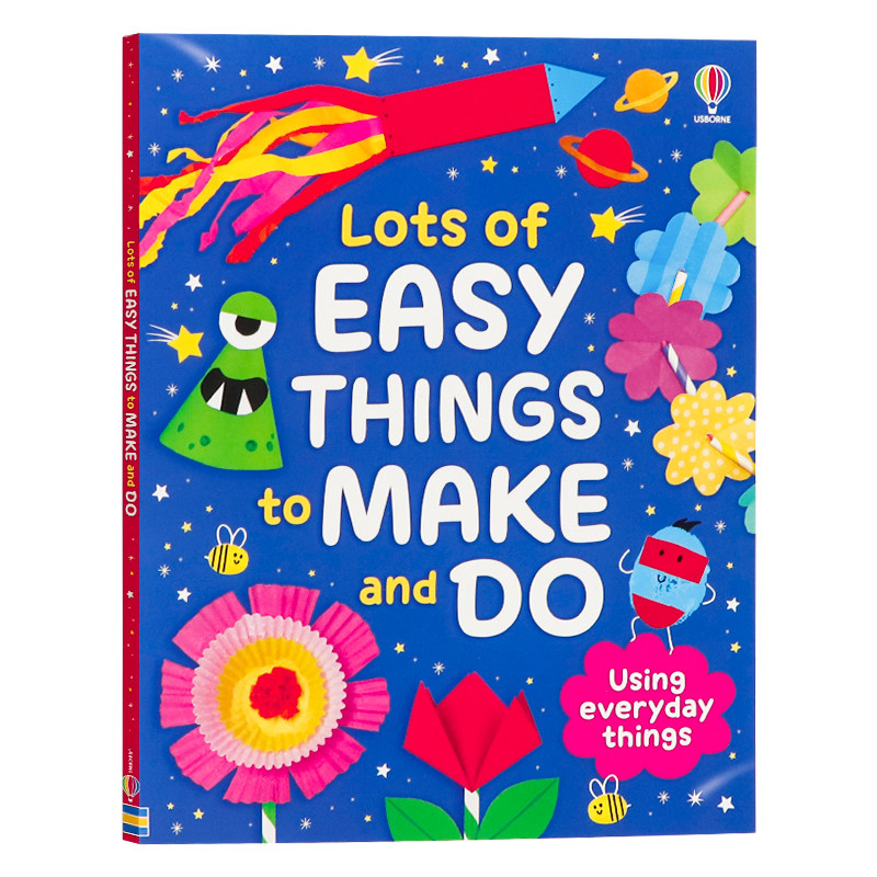 Usborne出品 趣味简易手工与活动大全 英文原版 Lots of Easy Things to Make and Do 幼儿益智DIY手工制作教程书60+ 趣味活动全彩