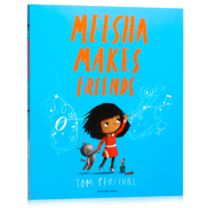 美莎找朋友 英文原版绘本 Meesha Makes Friends 儿童友谊交友情商培养启蒙认知图画故事书3~6岁 亲子共读平装大开 Tom Percival