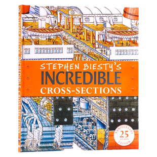 DK不可思议的大剖面英文原版百科全书 Stephen Biesty's Incredible Cross-Sections 史蒂芬 贝斯迪精装大开25周年版进口英语书籍