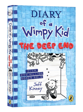 小屁孩日记15 Diary of a Wimpy Kid The Deep End英文原版进口图书初级章节书桥梁书 幽默诙谐漫画儿童故事文学 课外幽默读物平装