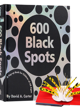 600个黑点立体书 英文原版 600 Black Spots pop-up  儿童艺术启蒙 名家 David A Carter  进口儿童艺术 3D书籍 艺术开发学习