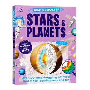 DK史密森学派的大脑助推器 恒星与行星 英文原版 Brain Booster Stars and Planets 科学少儿科普知识百科课外读物 平装