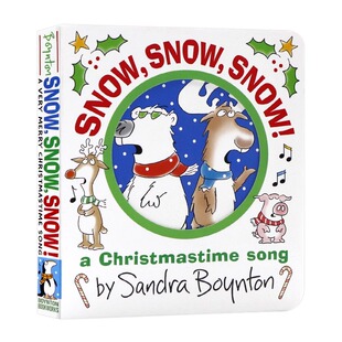 绘本 Snow 亲子绘本图画书幼儿英语启蒙纸板书 严重 Sandra 英文原版 纽约时报畅销书作者桑德拉博因顿 Boynton 雪