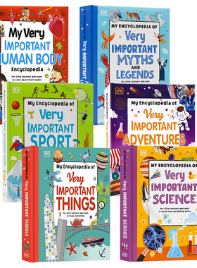 DK少儿科普百科全书6册英文原版绘本 My Encyclopedia of Very Important Science/Things/Oceans 运动海洋全彩大开精装认知读物