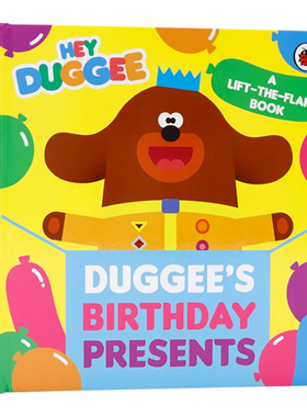 阿奇幼幼园 嗨 道奇的生日礼物纸板翻翻书 英文原版绘本 Hey Duggee Duggee's Birthday Presents 亲子互动早教图画书