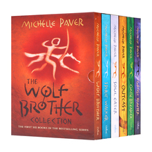 预售 狼兄弟6册英文原版小说 The Wolf Brother box 6 by Michelle Paver灵行者/食魂者/弃儿/破口大骂者/幽灵猎人 英语读物章节书