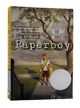 送报男孩 进口英文原版 Paperboy  纽伯瑞银奖 Vince Vawter 少年小说 儿童文学 进口正版儿童读物 青少年读物畅销书