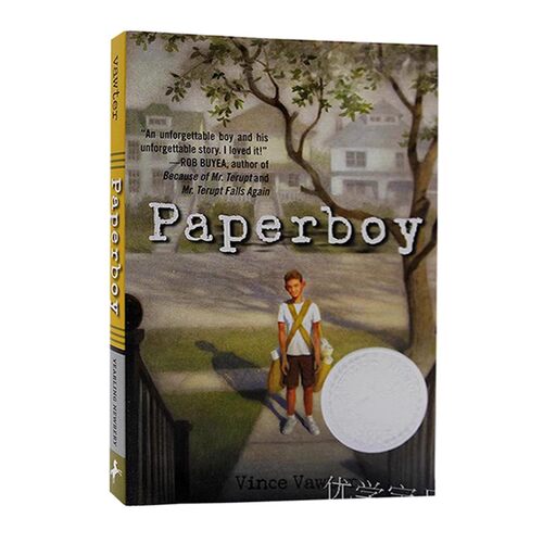 送报男孩 进口英文原版 Paperboy  纽伯瑞银奖 Vince Vawter 少年小说 儿童文学 进口正版儿童读物 青少年读物畅销书