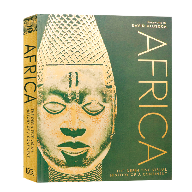 现货 DK出品 非洲大陆的权威视觉历史 英文原版 Africa: The Definitive Visual History of a Continent  精美插图彩绘精装大开