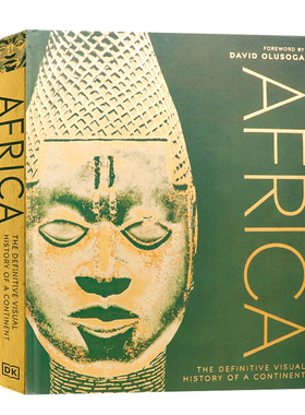 现货 DK出品 非洲大陆的权威视觉历史 英文原版 Africa: The Definitive Visual History of a Continent  精美插图彩绘精装大开