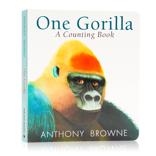 英文原版 数学启蒙 Counting 一只大猩猩 绘本 Browne安东尼布朗 Gorilla Anthony 数数One 纸板书 名家绘本 Book