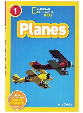 美国国家地理 level1阶 飞机 英文原版绘本 National Geographic Readers  Planes 儿童英语启蒙早教绘本 少儿科普小百科认知读物
