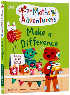 DK出版 数学冒险家系列 做出改变 英文原版绘本 The Maths Adventurers Make a Difference 精装 5-7岁 儿童数学思维启蒙读物