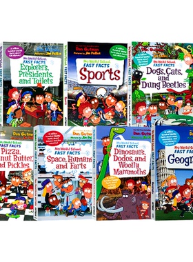 疯狂学校真实百科7册合售 英文原版 My Weird School Fast Facts 有趣的历史科学小真相儿童课外阅读初级章节书Dan Gutman丹古特曼