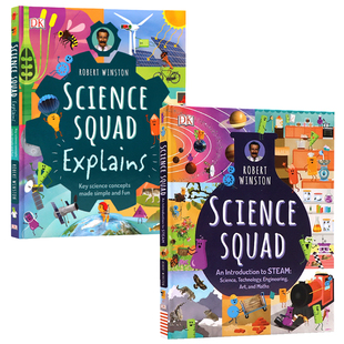 DK科学小组团知识百科 英文原版绘本 Science Squad 儿童物理知识科普STEAM百科 精装大开全彩 学生课外阅读学习 Robert Winston