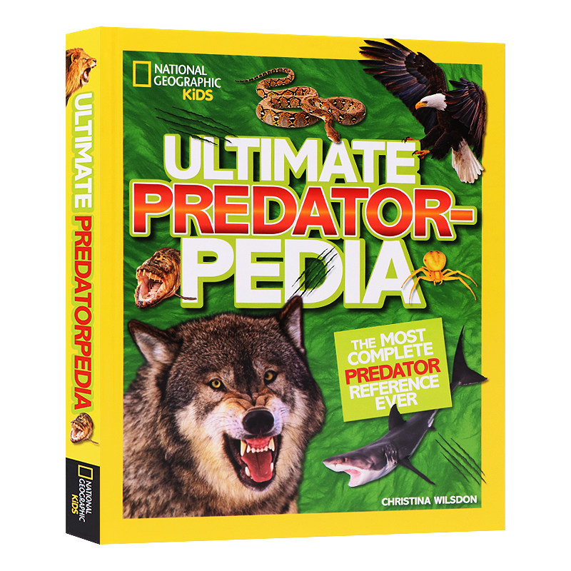 美国国家地理儿童 掠食动物百科全书 英文原版 Ultimate Predatorpedia  儿童自然百科科普书 儿童英语课外阅读读物启蒙认知精装版