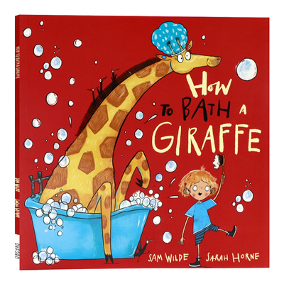 如何给长颈鹿洗澡英文原版绘本