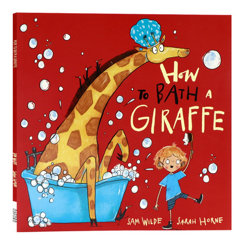 如何给长颈鹿洗澡英文原版绘本