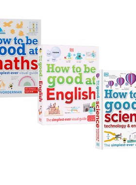 DK如何学好科学技术和工程 数学英文原版 How to Be Good at Science Technology and Engineering 图解指南儿童STEM创新思维教辅