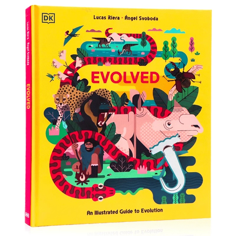 DK少儿百科图解物种进化英文原版 Evolved An Illustrated Guide to Evolution进化知识百科图解指南自然动植物科普大全书-封面