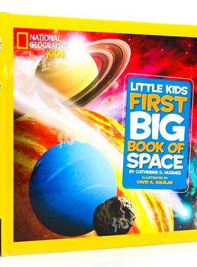 宇宙太空系列英文原版 Little Kids First Big Book of Space 美国国家地理National Geographic儿童启蒙科普百科读物
