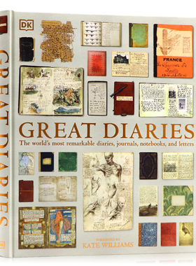 DK百科伟大的日记 英文原版 Great Diaries 世界上著名的记录笔记和信件人文历史科普百科读物文学笔记精装大开彩色插图进口书籍