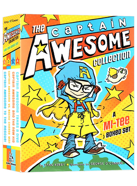 异能船长1-4册 英文原版小说 The Captain Awesome Collection 儿童英语读物读本章节桥梁书 中小学生青少年奇幻小说 学校推荐