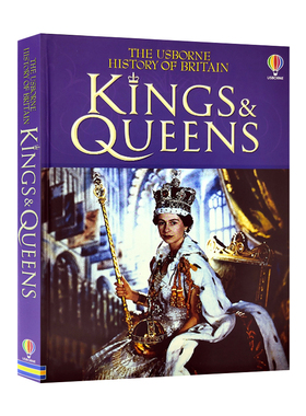 Usborne出品英国国王和王后的历史英文原版 History of Britain Kings and Queens 精装收藏版插图中小学生英国历史科普百科全书
