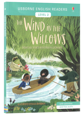 Usborne出品分级阅读2 柳林风声 英文原版绘本 English Readers Level 2 The Wind in the Willows 儿童英语分级阅读图画书