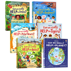 帮助大自然动植物系列儿童绘本6册合集英文原版  Usborne Can we really help the Polar Bears trees dolphins 儿童科普绘本读物