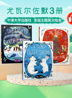 牛津精品绘本 尤瓦尔佐默3册绘本 英文原版 Lights that Dance in the Night儿童故事图画书Yuval Zommer作品英国牛津大学出版社