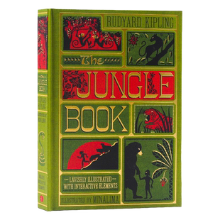 森林王子The Jungle Book英文原版 奇幻森林3D手工立体书全彩复刻机关书 彩色手工立体书 儿童文学经典之作 启蒙故事书 精装收藏版