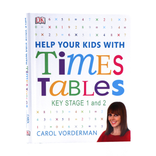 DK家庭教育工具书帮助你的孩子学习乘法英文原版 Help Your Kids With Times Tables 儿童数学基础知识家庭育儿学习技巧进口图书