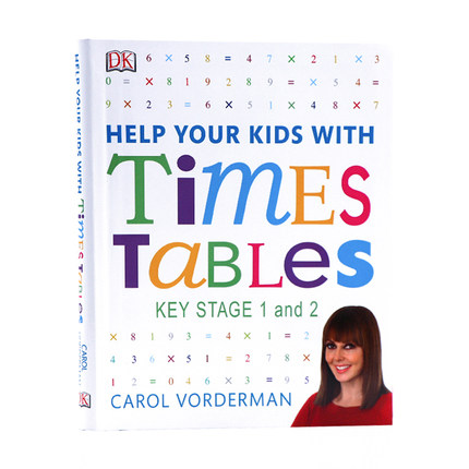 DK家庭教育工具书帮助你的孩子学习乘法英文原版 Help Your Kids With Times Tables 儿童数学基础知识家庭育儿学习技巧进口图书