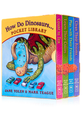 家有恐龙系列4册盒装英语原版 How Do Dinosaurs Pocket Library吴敏兰绘本廖彩杏书单纸板书学乐幼儿启蒙益智早教英文绘本