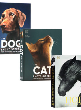 DK动物类图解百科全书系列 Encyclopedia 英文原版 马类图解/猫咪图解/狗狗图解百科进化解剖起源知识 儿童课外阅读书籍 精装大开