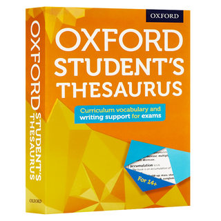 牛津学生英语同义词词典英文原版 Oxford Student's Thesaurus 牛津英英词典学生英语工具书词汇学习考试用书