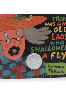 精装 吞下苍蝇的老奶奶 英文原版绘本 There Was An Old Lady Who Swallowed A Fly 凯迪克奖 Simms Taback 美国经典民间歌谣改编