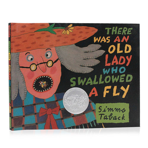精装 吞下苍蝇的老奶奶 英文原版绘本 There Was An Old Lady Who Swallowed A Fly 凯迪克奖 Simms Taback 美国经典民间歌谣改编