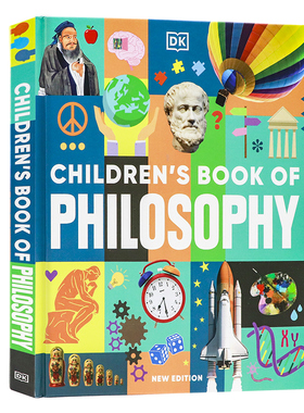 DK出品孩子的哲学之书英文原版 Children's Book of Philosophy  学生哲学图解科普读物青少年课外英语阅读书籍精装大开