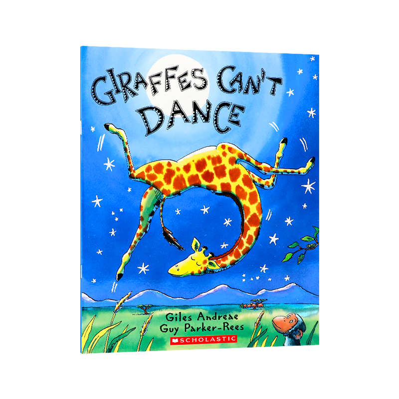 长颈鹿不会跳舞 英文原版 Giraffes Can't Dance 儿童英文绘本 自信成长 接纳自我 韵律故事 亲子共读 3-6 岁启蒙读物 学乐出品