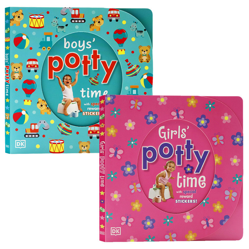 现货DK儿童书系列 男孩子上厕所时间 Boys' Potty Time 英文原版绘本宝宝行为习惯养成轻松学会生活好习惯英语启蒙含奖励小贴纸,书籍/杂志/报纸,原版其它,淘宝优惠券,粉丝福利购,淘宝优惠卷