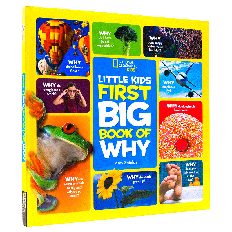 美国国家地理儿童百科英文原版绘本National Geographic Little Kids First Big Book of Why 精装全彩大开本儿童知识百科全书